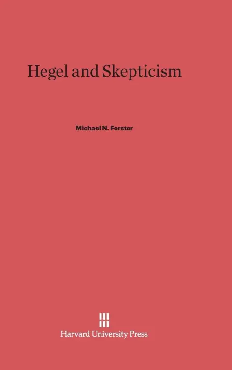 Cover of Hegel and Skepticism