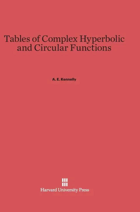 Cover of Tables of Complex Hyperbolic and Circular Functions
