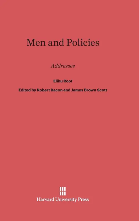 Cover of Men and Policies