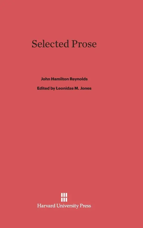 Cover of Selected Prose