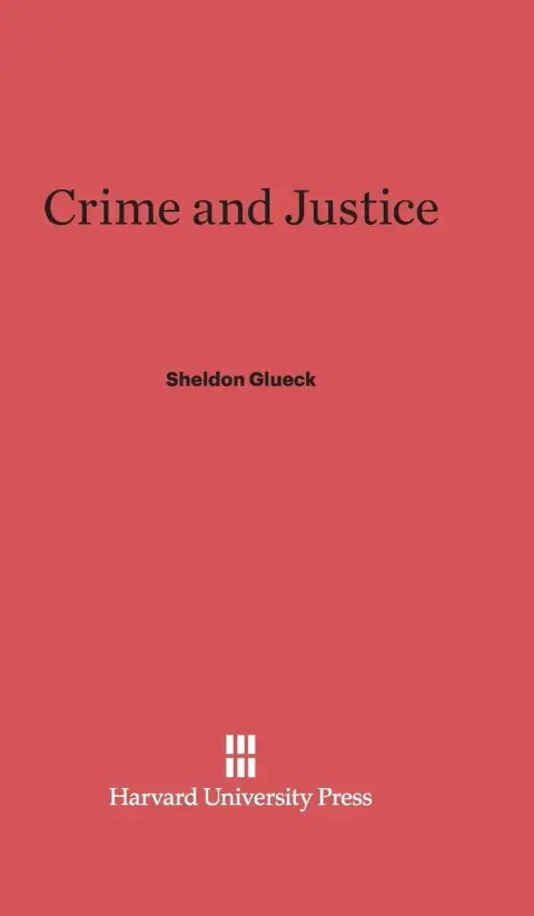 Cover of Crime and Justice