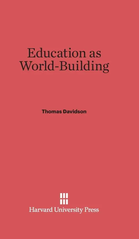 Cover of Education as World Building