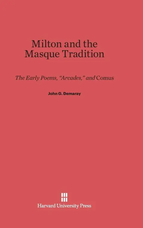 Cover of Milton and the Masque Tradition