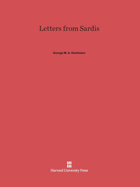 Cover of Letters from Sardis