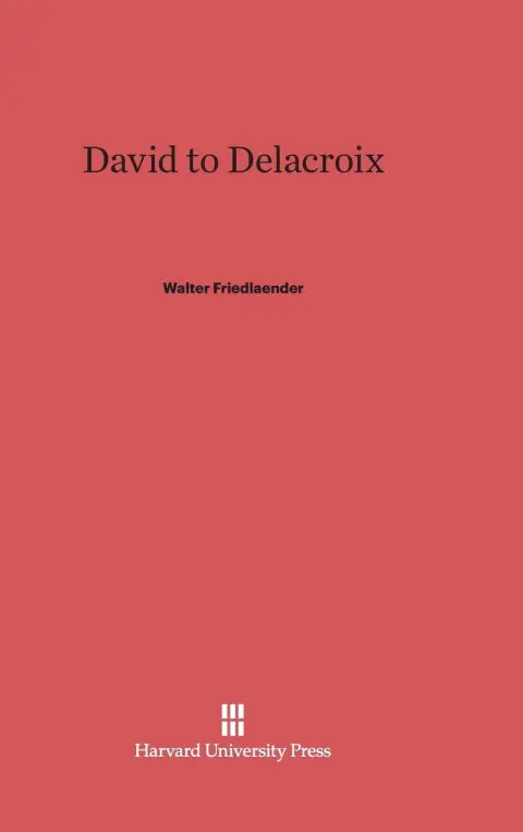 Cover of David to Delacroix