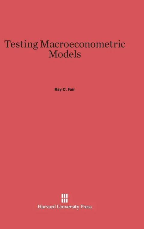 Cover of Testing Macroeconometric Models
