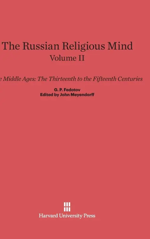 Cover of The Russian Religious Mind, Volume II