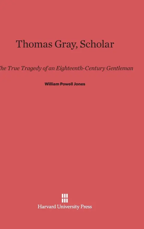 Cover of Thomas Gray, Scholar