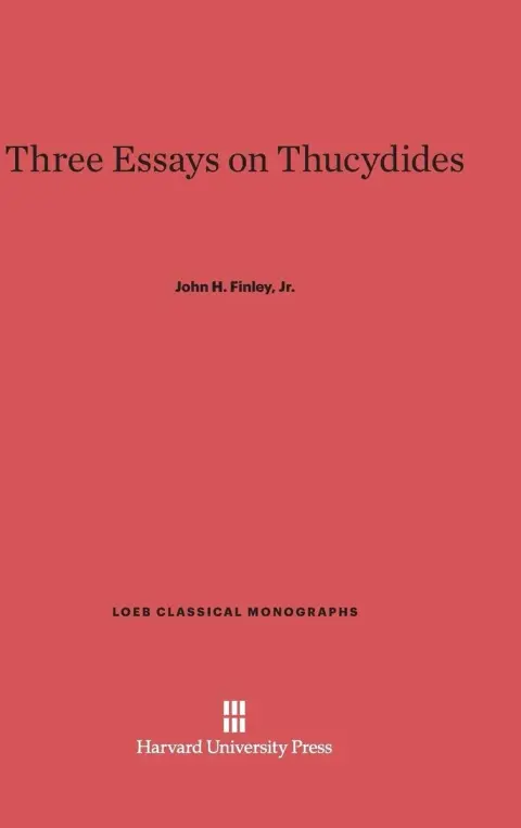 Cover of Three Essays on Thucydides