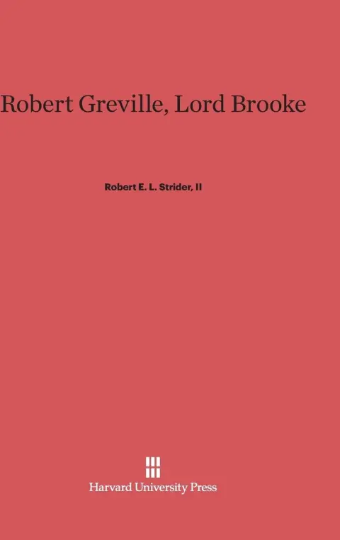 Cover of Robert Greville, Lord Brooke