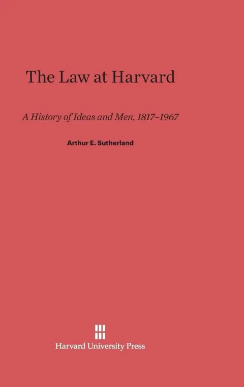 Cover of The Law at Harvard
