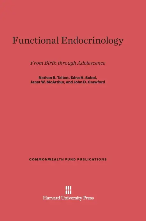Cover of Functional Endocrinology from Birth Through Adolescence