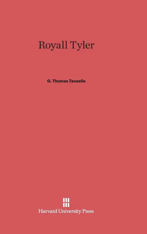 Cover of Royall Tyler