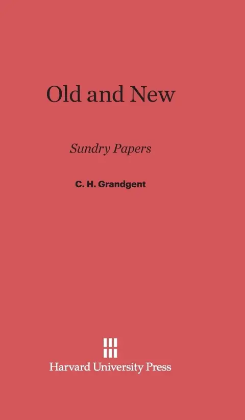 Cover of Old and New