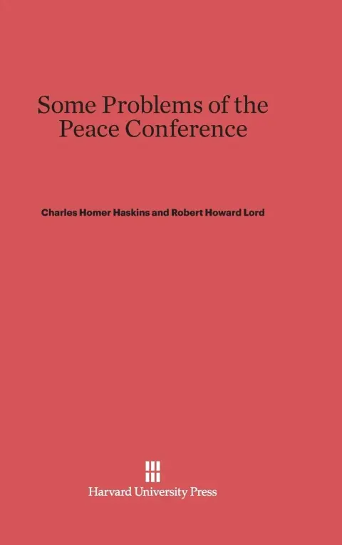 Cover of Some Problems of the Peace Conference