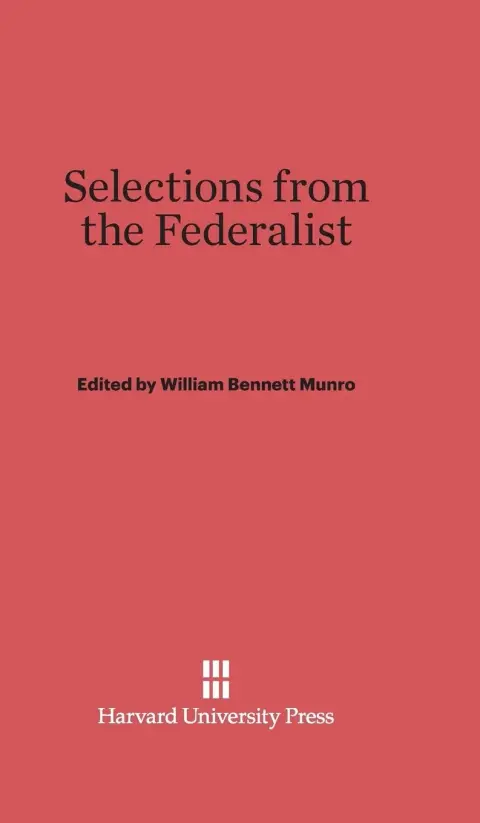 Cover of Selections from the Federalist