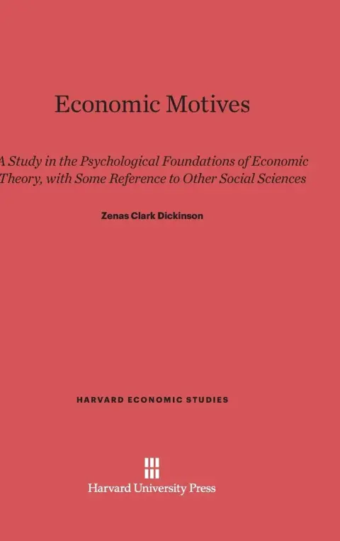 Cover of Economic Motives