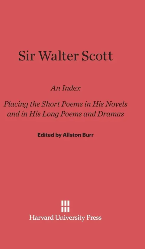 Cover of Sir Walter Scott