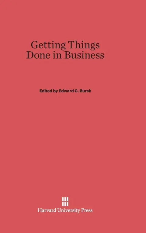 Cover of Getting Things Done in Business