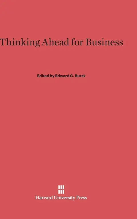 Cover of Thinking Ahead for Business