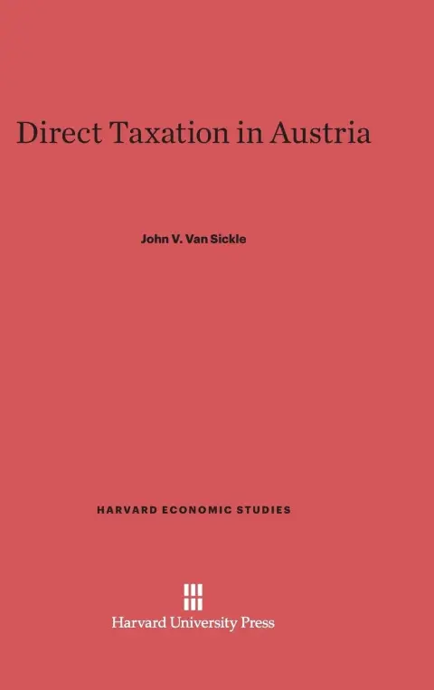 Cover of Direct Taxation in Austria