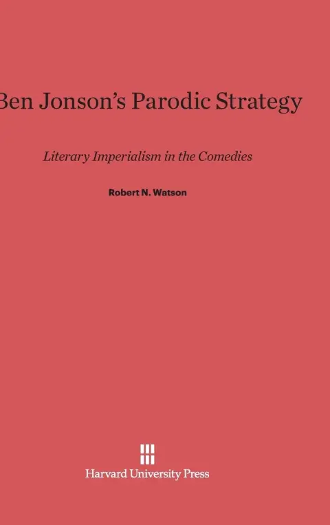 Cover of Ben Jonson's Parodic Strategy