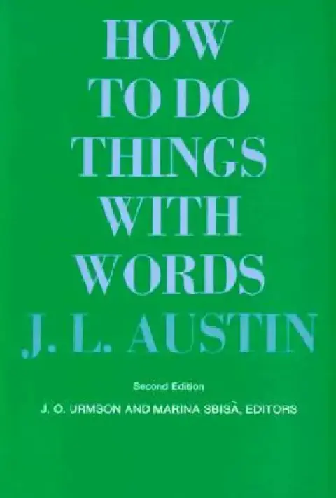Cover of How to Do Things with Words