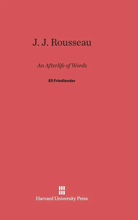 Cover of J. J. Rousseau