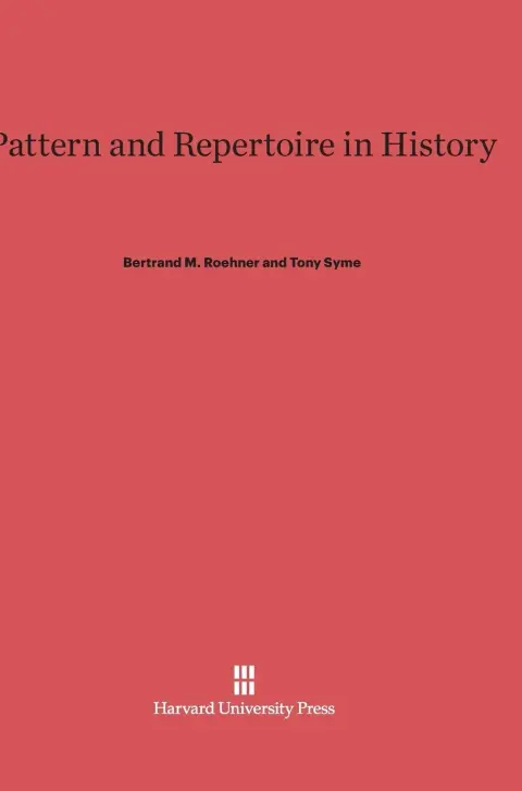 Cover of Pattern and Repertoire in History