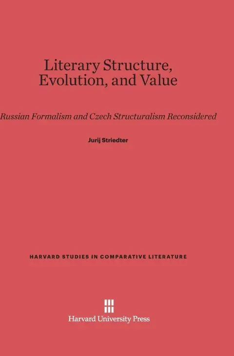 Cover of Literary Structure, Evolution, and Value