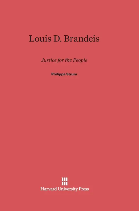 Cover of Louis D. Brandeis