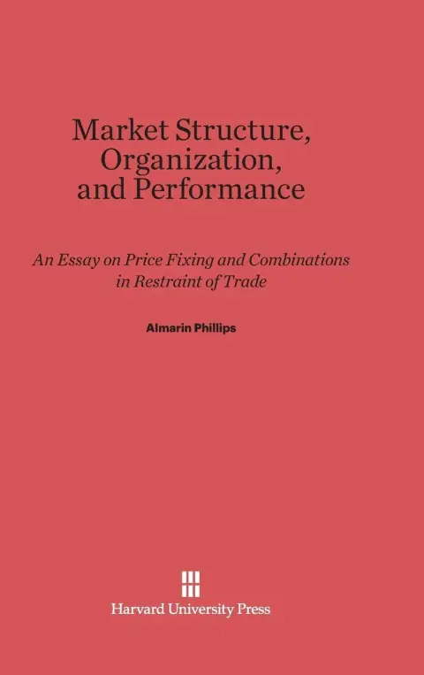 Cover of Market Structure, Organization, and Performance