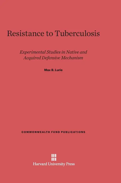 Cover of Resistance to Tuberculosis