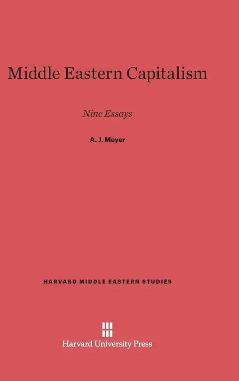 Cover of Middle Eastern Capitalism