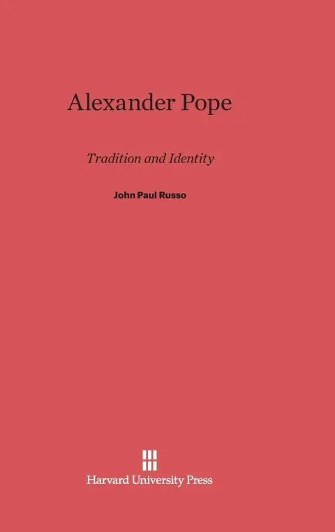 Cover of Alexander Pope