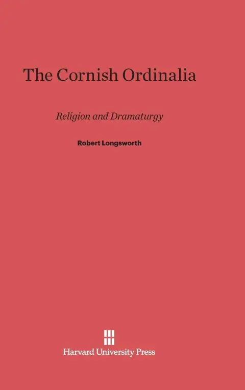 Cover of The Cornish Ordinalia