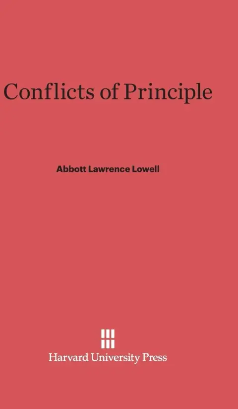 Cover of Conflicts of Principle