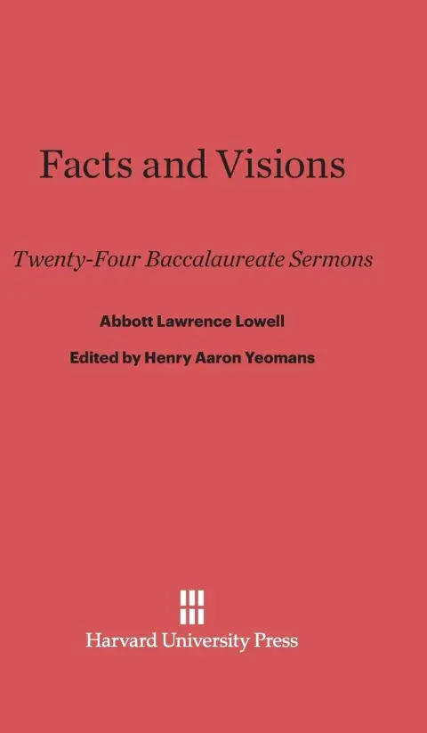 Cover of Facts and Visions