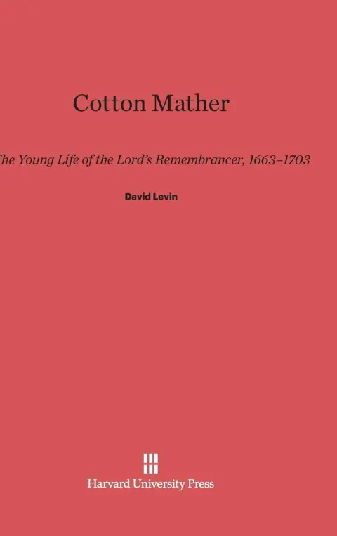 Cover of Cotton Mather