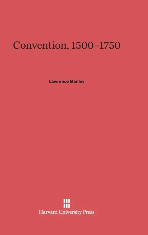Cover of Convention, 1500-1750