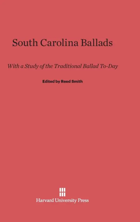 Cover of South Carolina Ballads
