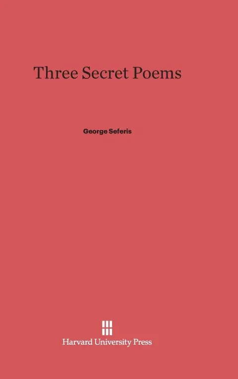 Cover of Three Secret Poems