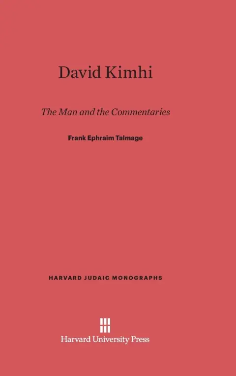 Cover of David Kimhi