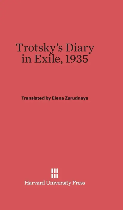 Cover of Trotsky's Diary in Exile, 1935