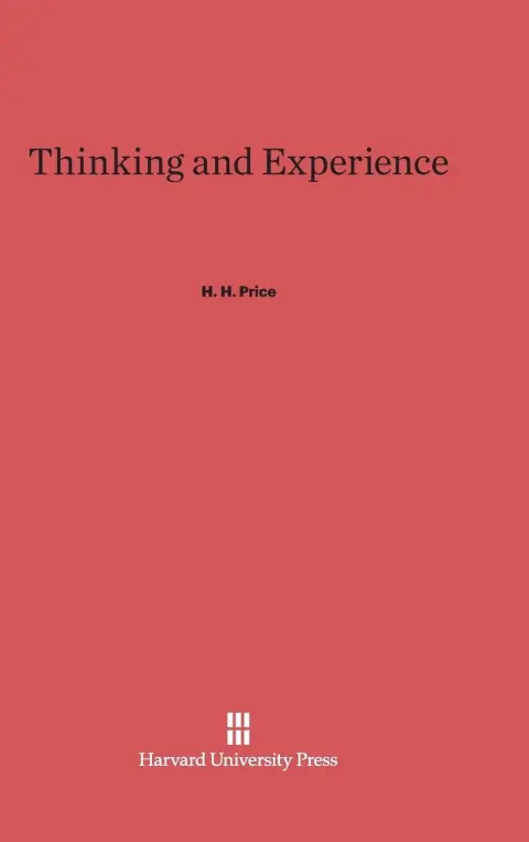 Cover of Thinking and Experience