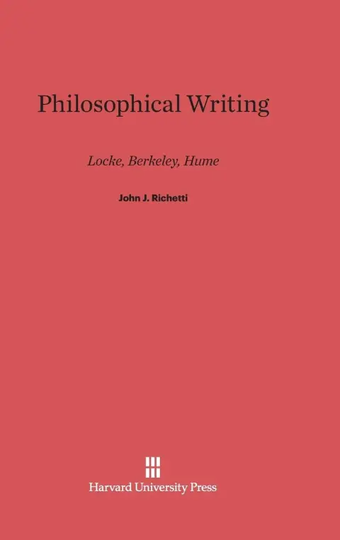 Cover of Philosophical Writing