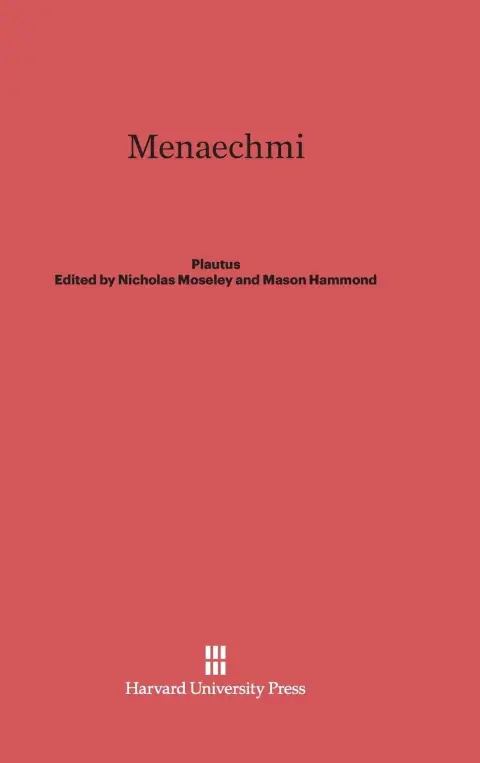 Cover of Menaechmi