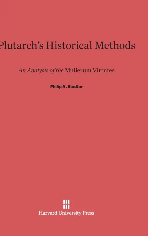 Cover of Plutarch's Historical Methods