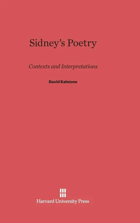 Cover of Sidney's Poetry
