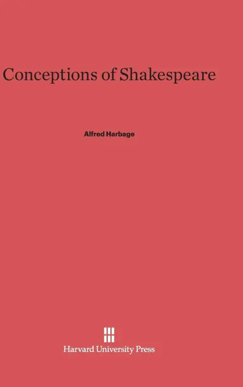 Cover of Conceptions of Shakespeare